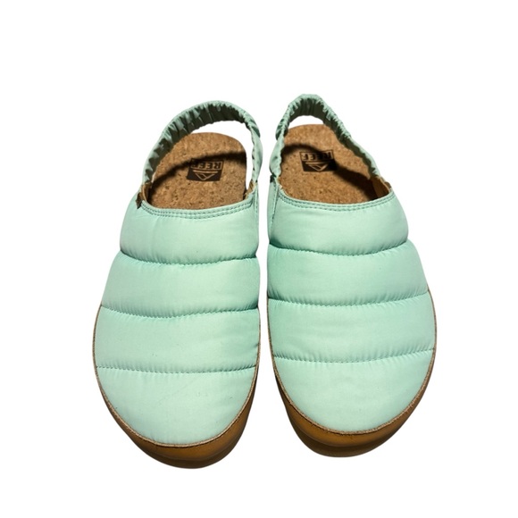 Reef Puff Puff Sage Mint Women's Slip On Clog Quilted Casual Outdoor Size 8 - Picture 4 of 7